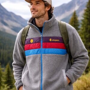 Cotopaxi Teca Fleece Jacket M/L Colorblock Gorpcore Hiking Outdoor